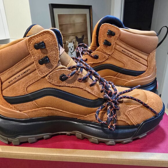 Vans MTE Crestline Waterproof Glazed Ginger Mens Size 10 Boots HIKING SHOE NEW - Picture 3 of 9